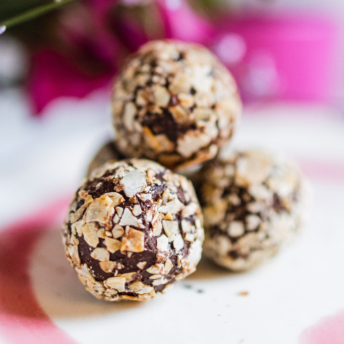Amaretto flaked Truffle