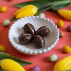 Milk chocolate caramel egg